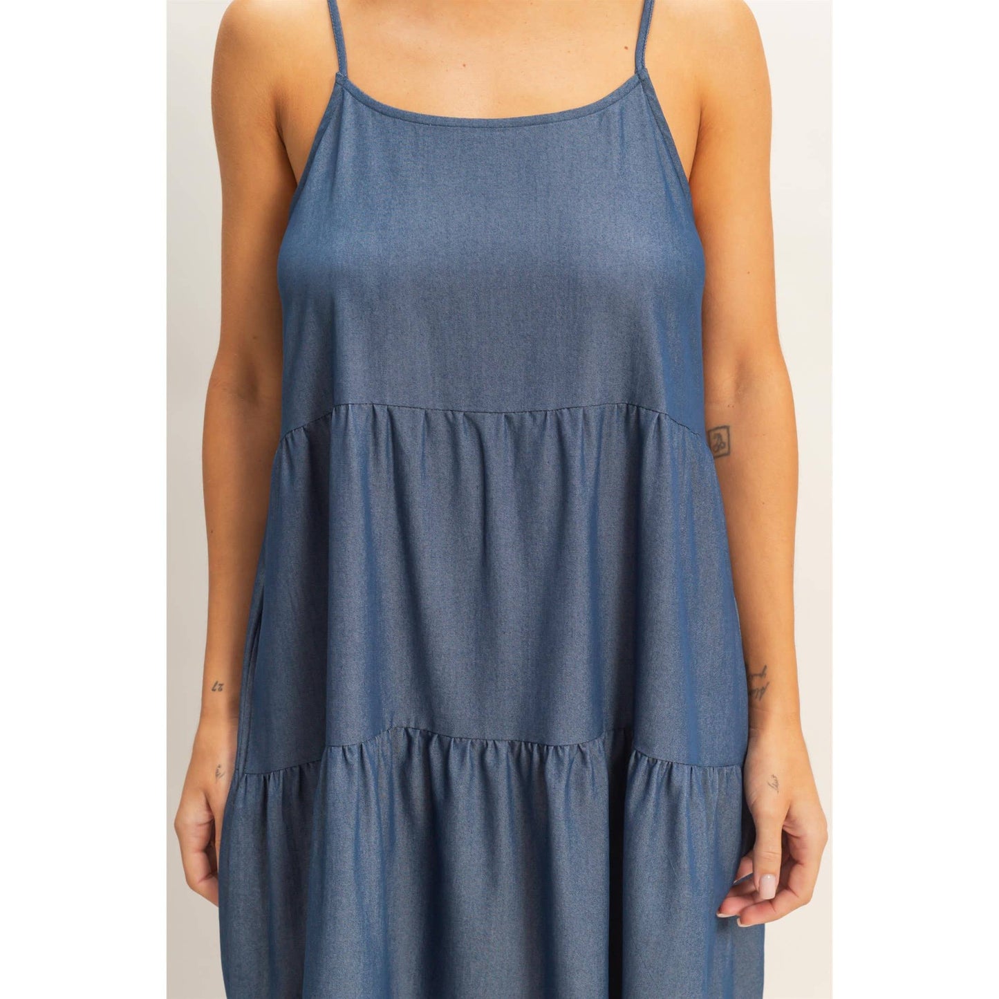 Tiered Spaghetti Strap Dress | V002