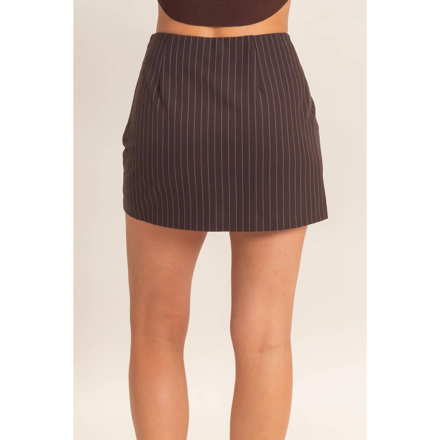 Pinstripe Skort | F010