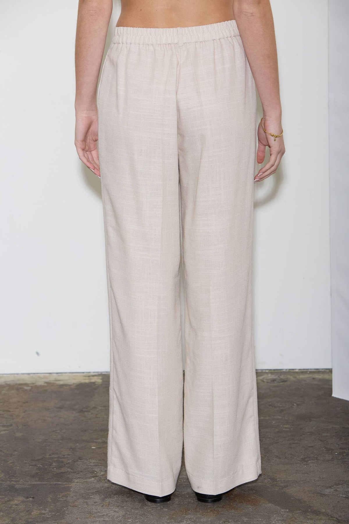 STRAIGHT LEG LINEN PANTS | P011