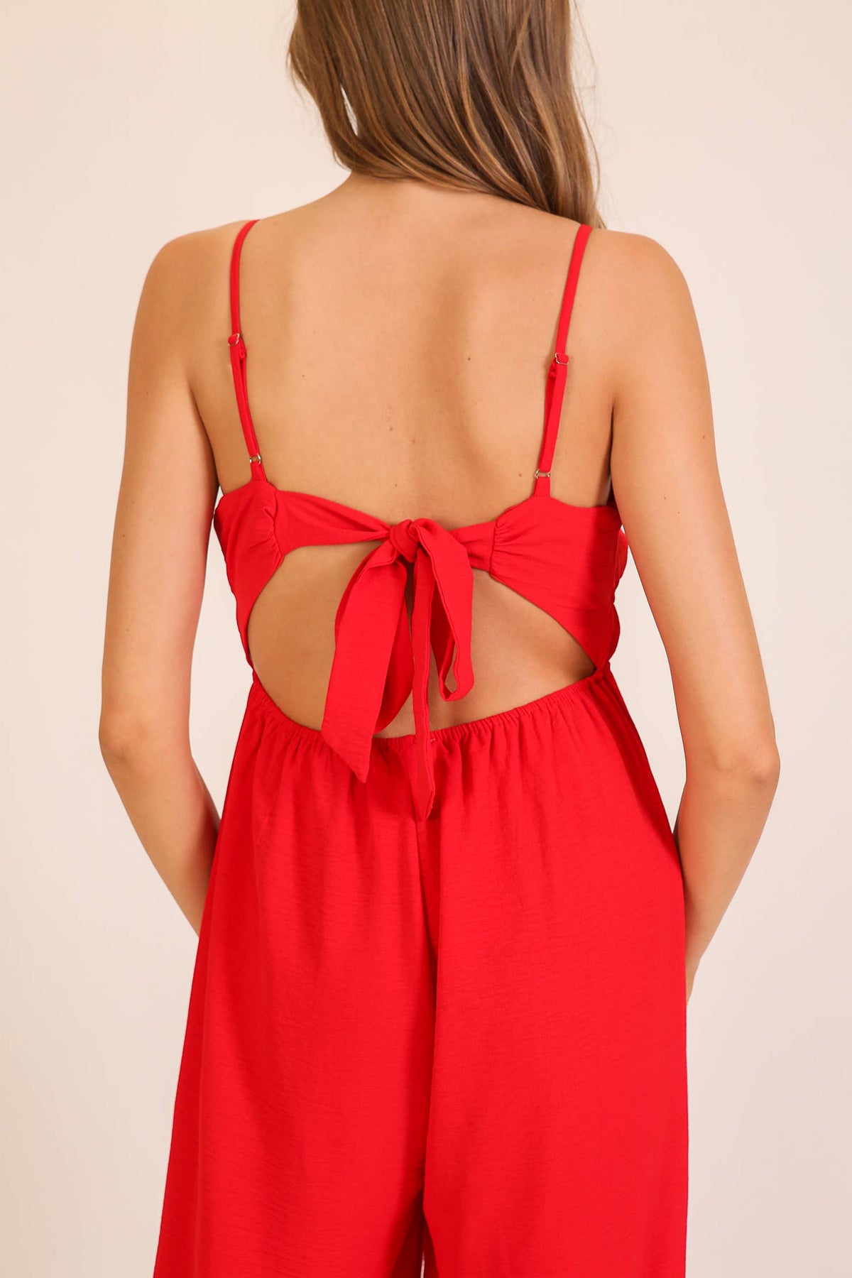 Airflow Tie-Back Wide Leg Jumpsuit | R002