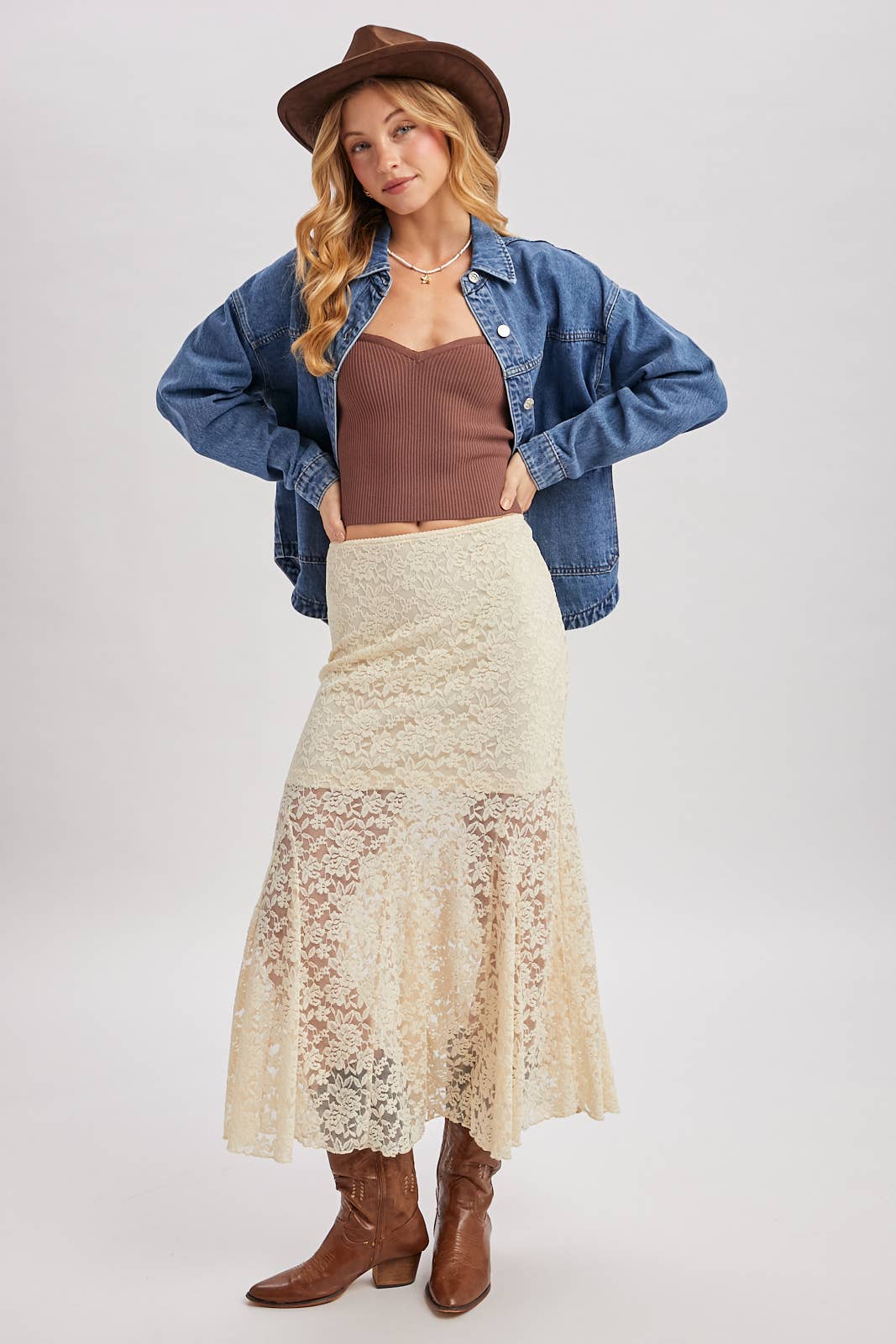 DENIM BUTTON DOWN SHACKET WITH POCKETS | CH001