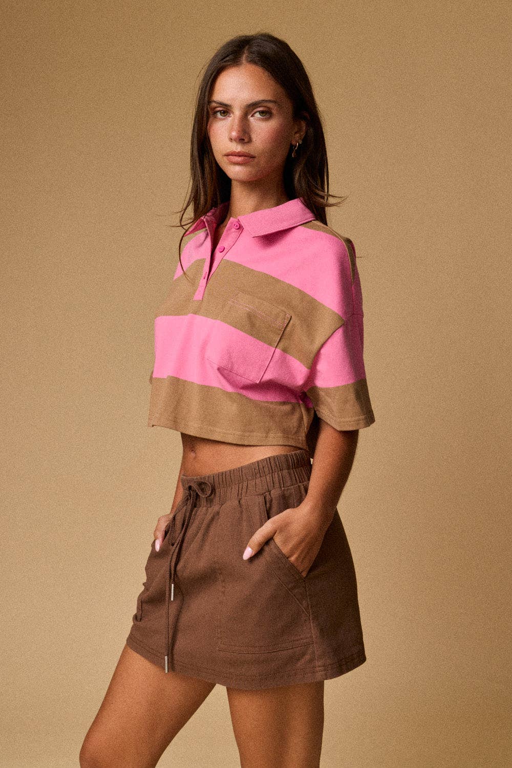 Pocket Knit Mini Skort | F011
