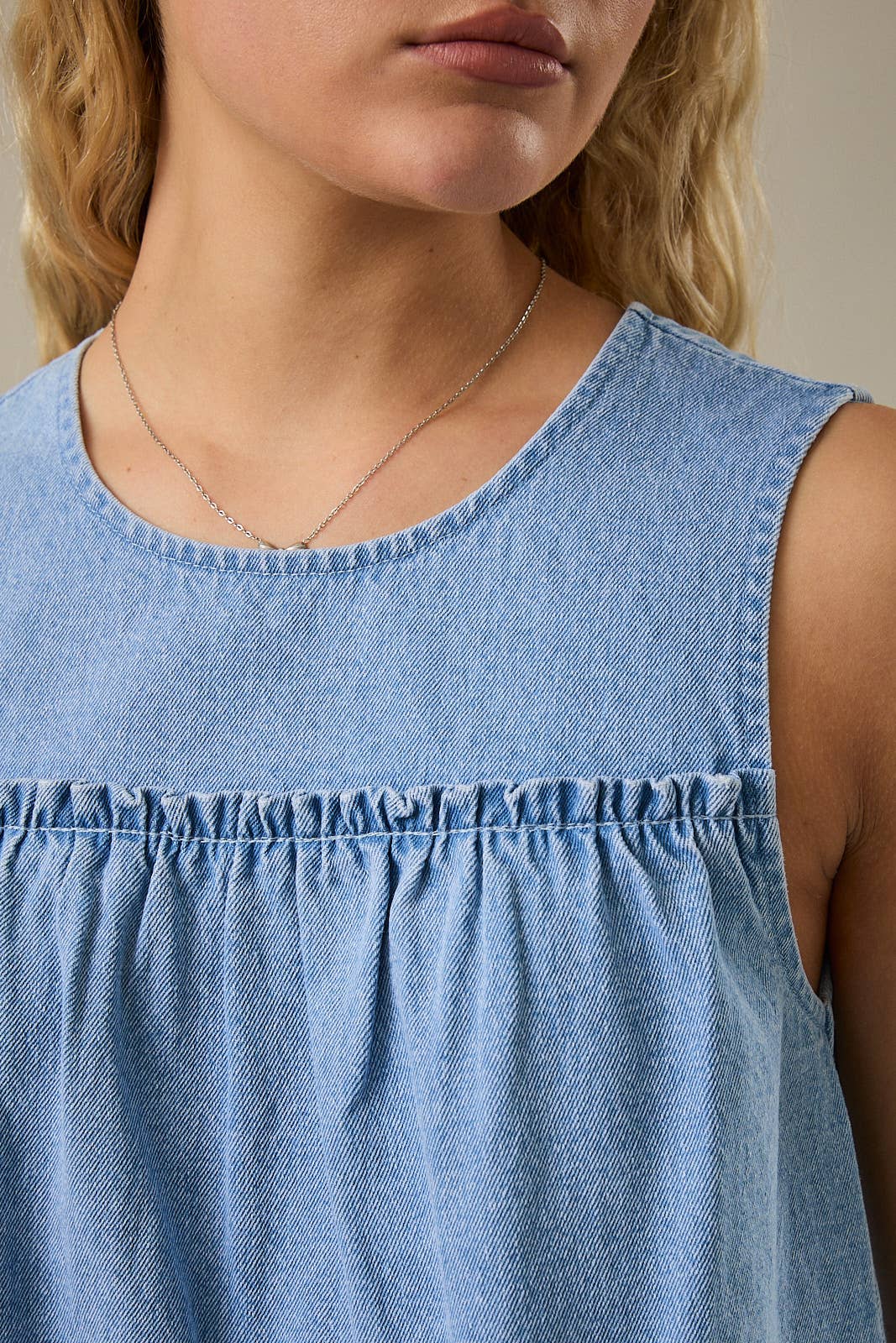 FLARE DENIM TOP | B023