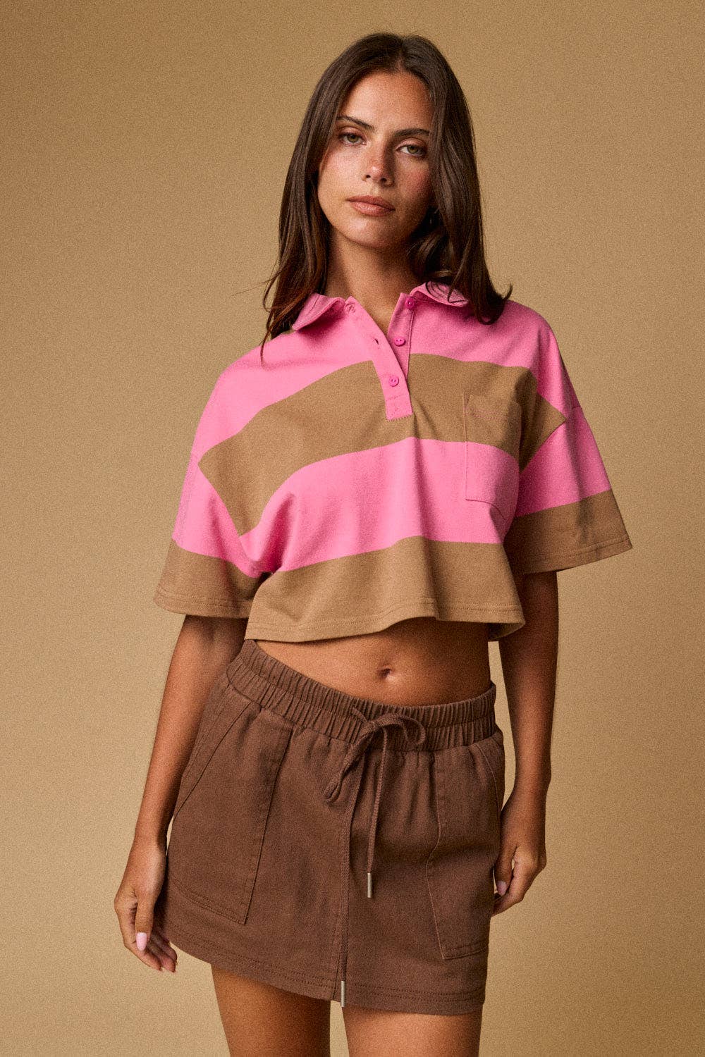 Pocket Knit Mini Skort | F011