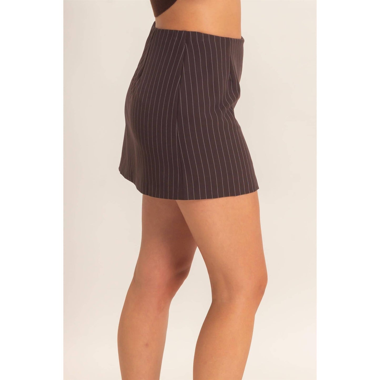 Pinstripe Skort | F010