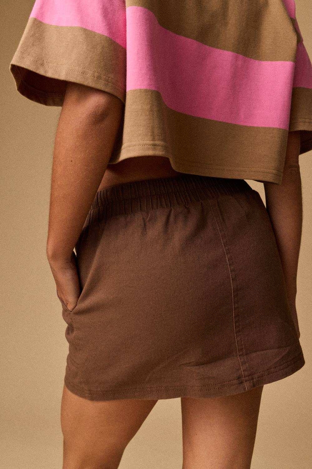 Pocket Knit Mini Skort | F011