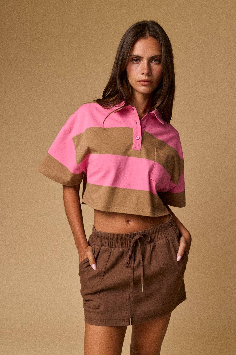 Pocket Knit Mini Skort | F011
