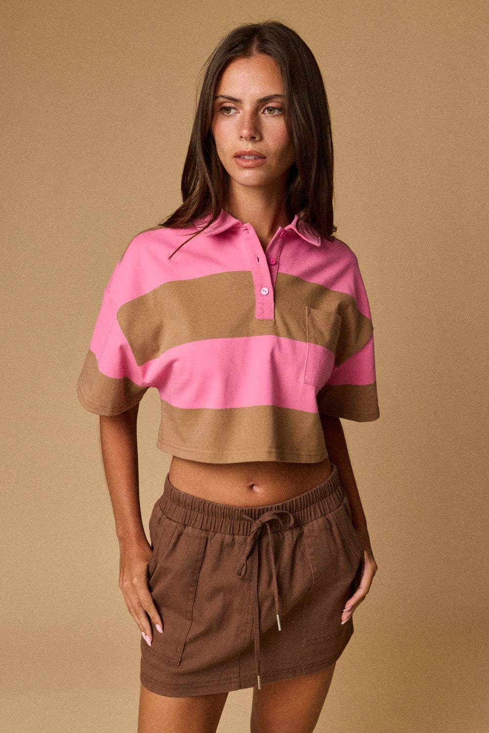 Pocket Knit Mini Skort | F011