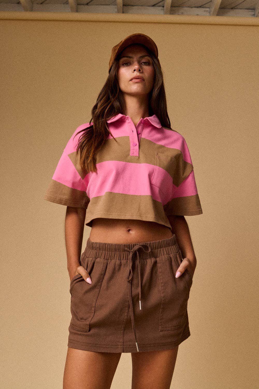 Pocket Knit Mini Skort | F011