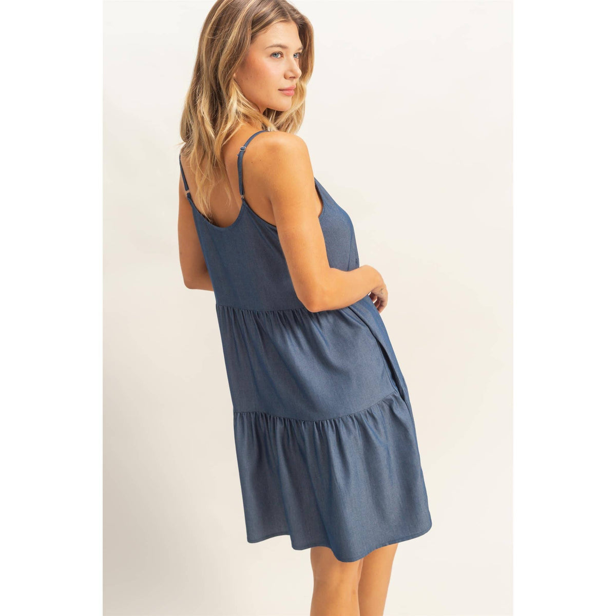 Tiered Spaghetti Strap Dress | V002