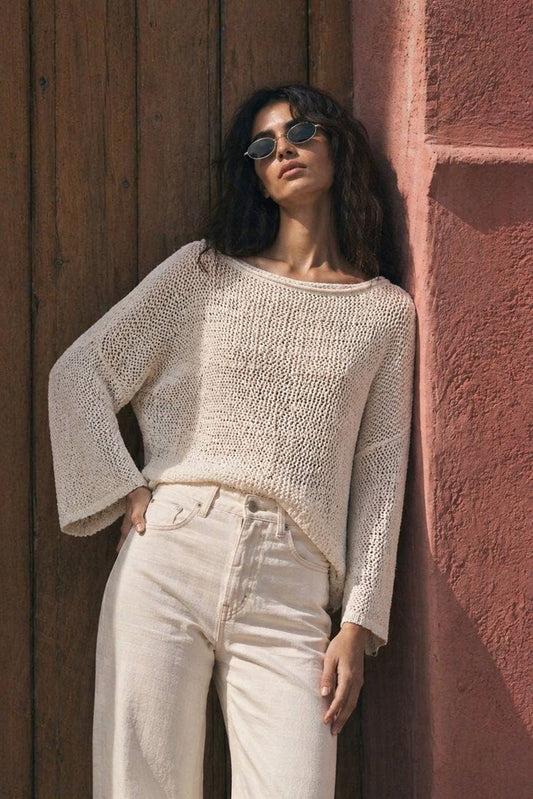 Open Knit Summer Pullover | S005